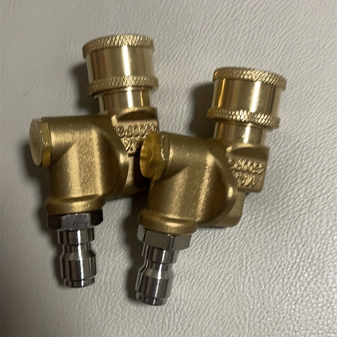 4500PSI High-Pressure Rotating Nozzle, 5 Adjustable Angles, Brass Quick Connect, 180° Rotation for Tight Spaces & Cleaning 6