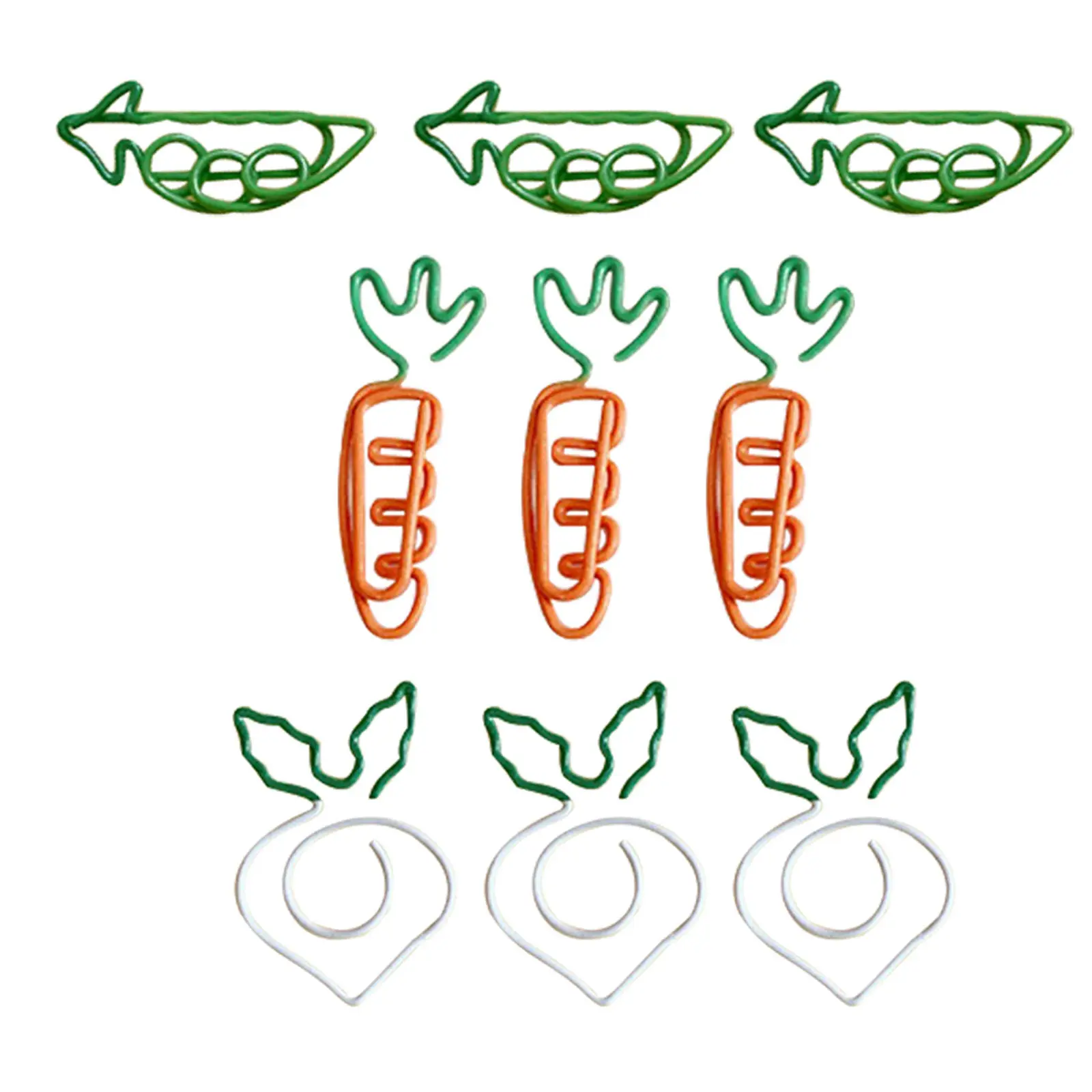 9Pcs 절묘한 작은 종이 클립 노트북용 금속 문서 클립 봉투 기록 스크랩북 크리 에이 티브 사무실 학교 용품
