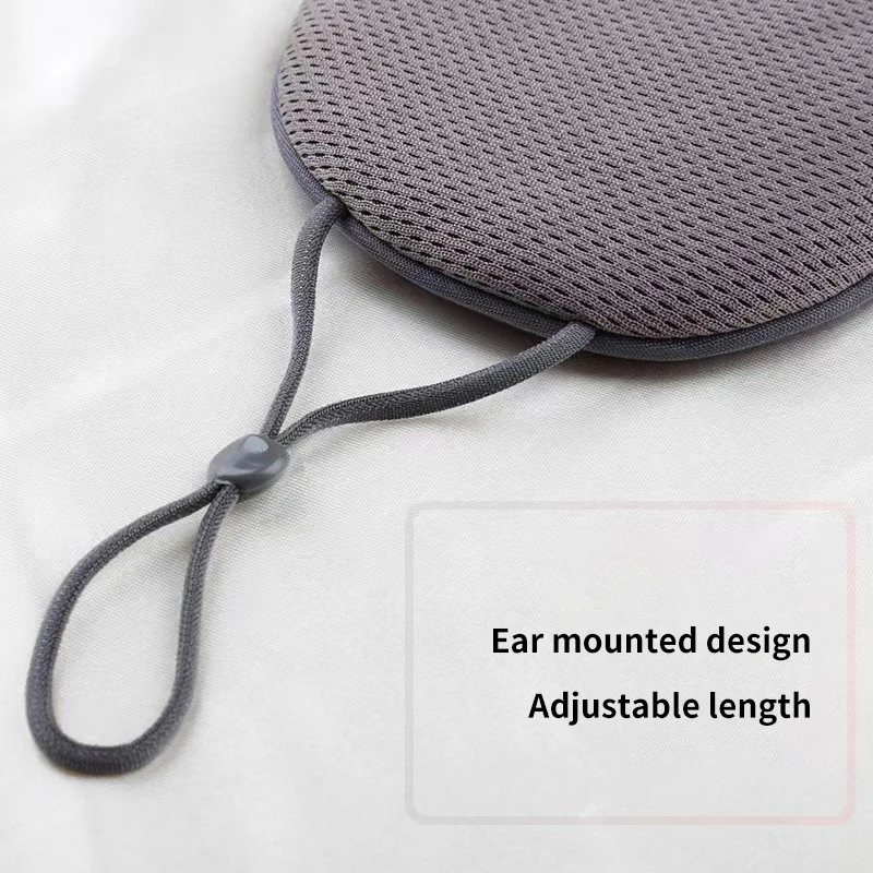 1pc Double-Sided Warm And Cool Feeling Sleep Eyeshade Blindfold Adjustable Strap Travel Blackout Eyemask Bicolor Unisex Eyepatch 5