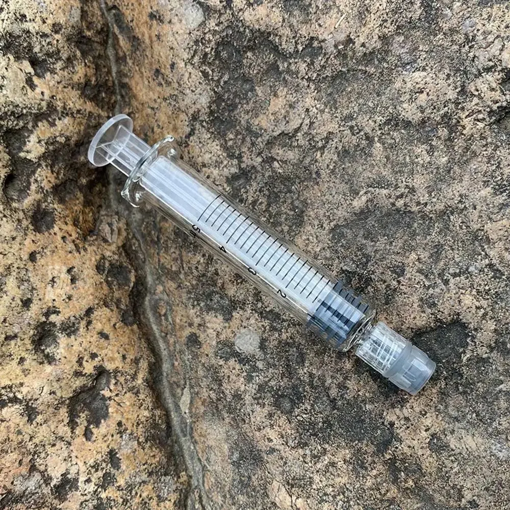 Glass Syringe Luer Lock Syringe Borosilicate Glass Prefillable 1ml Optional Capacity Beauty