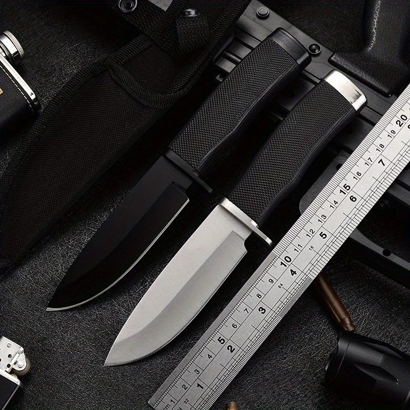 

Stainless Steel Outdoor Knife Portable EDC Camping Pocket Knife with Scabbard Multi -purpose Cutting Knife for Self Defense BBQ