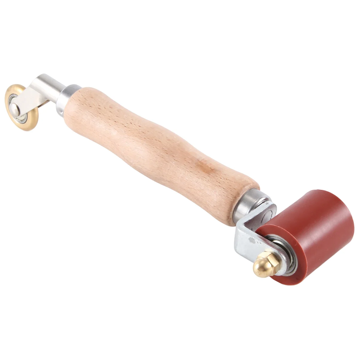 Seam Roller, 40mm Silicone Seam Roller With 6mm Brass Detail Penny Roller, for PVC/EPDM Single Ply Roofing Tape A