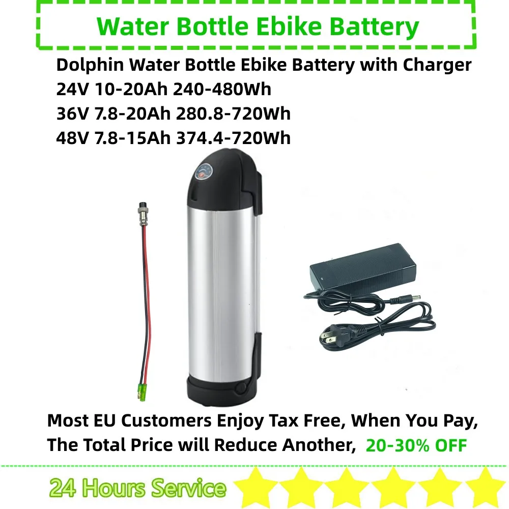 Water Bottle Electric Bike City Bike Ebike Battery 24v 10ah 36v 10ah 10