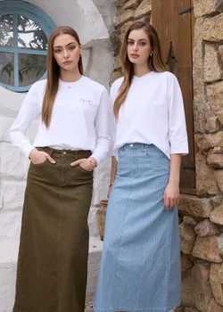 AS  SS26 pinstripe denim skirt fashion woman clothes lady wear 1