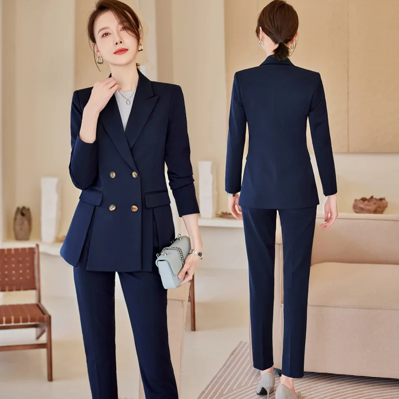 

High-End Suit Women's New Elegant Business Suit Business Wear Civil Servant Interview Teacher Formal Suit Work Clothes Spring an