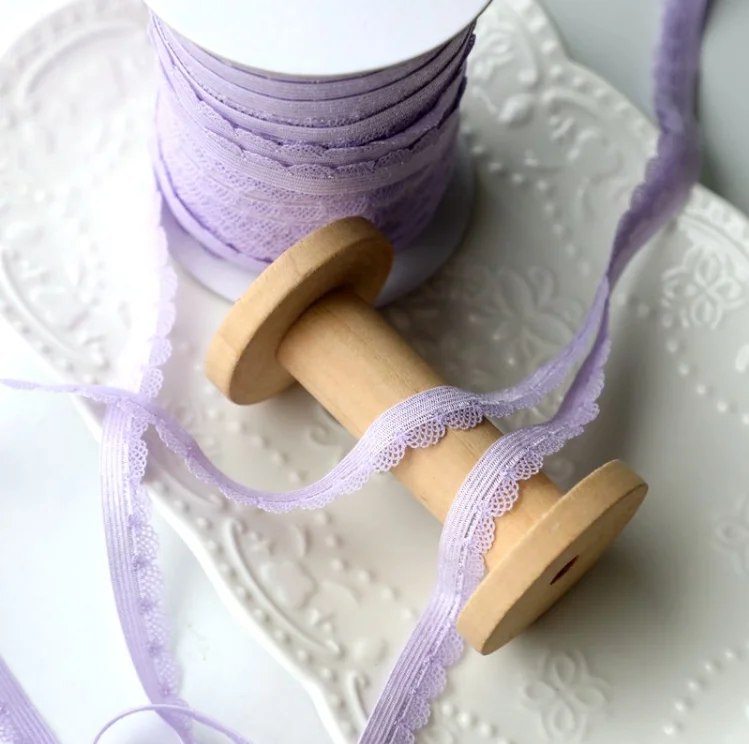 Elastic Stretchy Lace Trim Ribbon 5 Meters 6 Colors For Sewing Crafts DIY Underwear Lingerie Decoration lace ribbon lace sewing supplies lace sewing accessories lace decoration lace accessories lace garment accessories