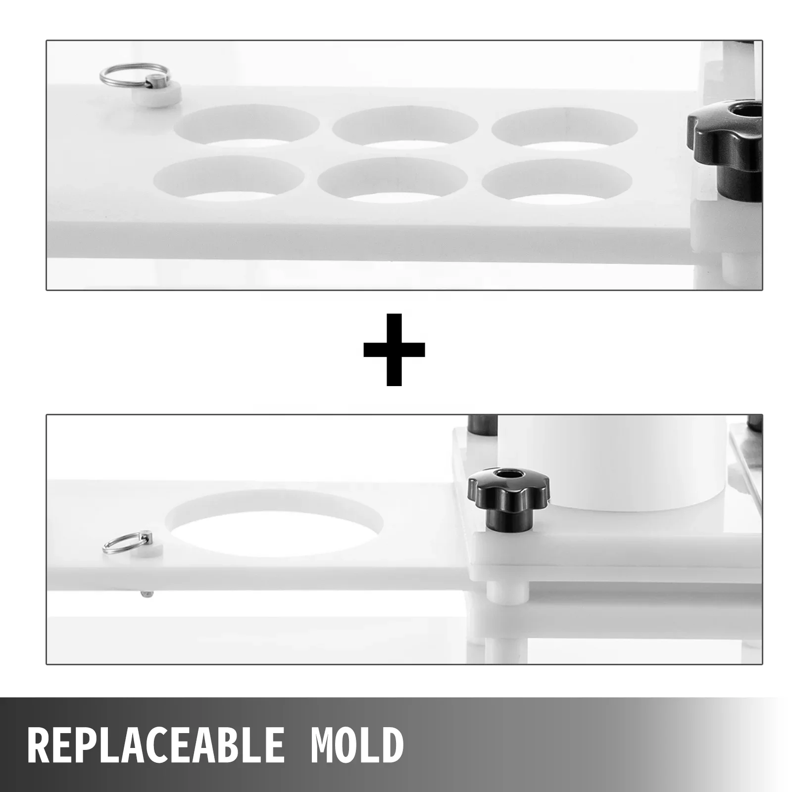 High Performance PE manual plastic burger press mould hamburger maker machine 100mm