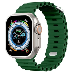 Ocean Silicone Strap for Apple Watch - Durable and Stylish Wristband (Clover)