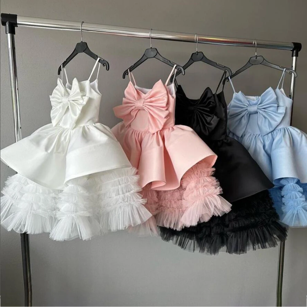 IBAKOM Vestito da bambina in pizzo, per battesimo, damigella d'onore, compleanno, damigella d'onore, vestito formale, abito da principessa, vestito a luna piena con cappello viola scuro 18-24 Mesi