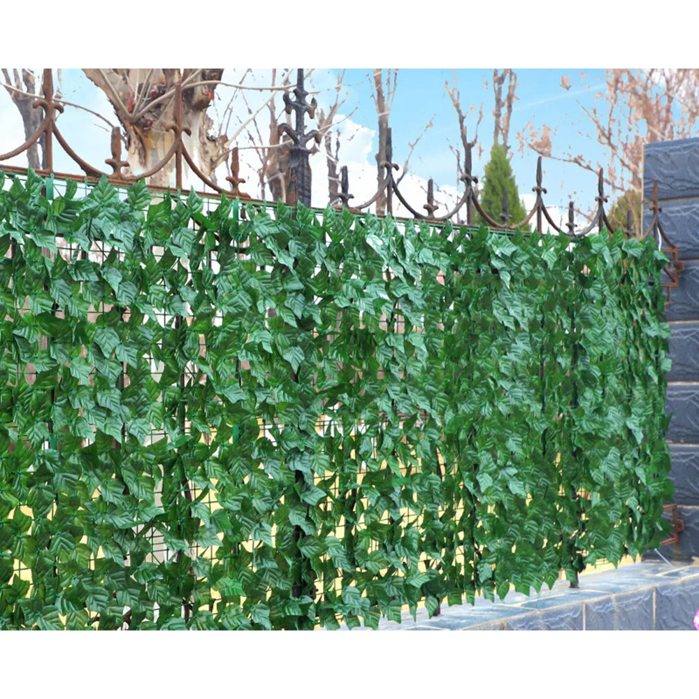 Brise-vue artificiel feuilles d’érable 3 × 1 m – vert