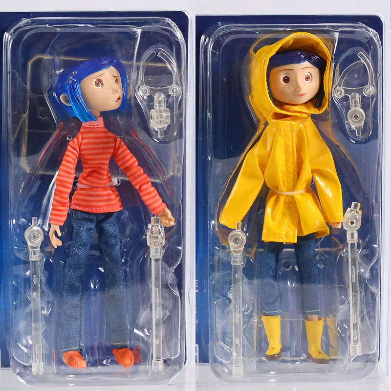NECA Coraline in Striped Shirt / Yellow Raincoat 7\