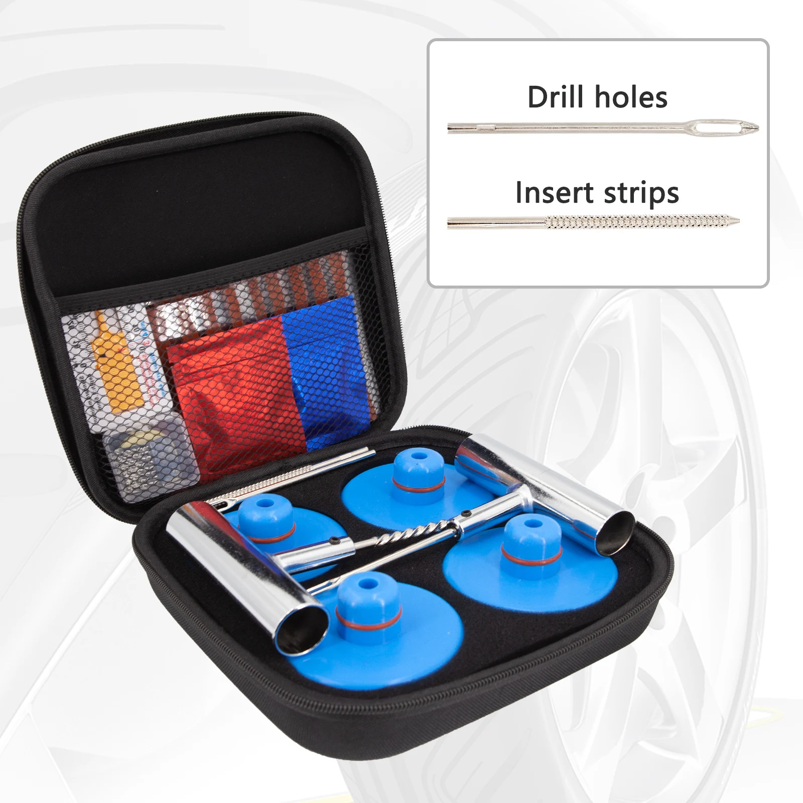Tesla Model 3/Y/S/X Jack Lift Pad Adapter Kit With Tire Repair Tools & Multi-Pliers - View #2