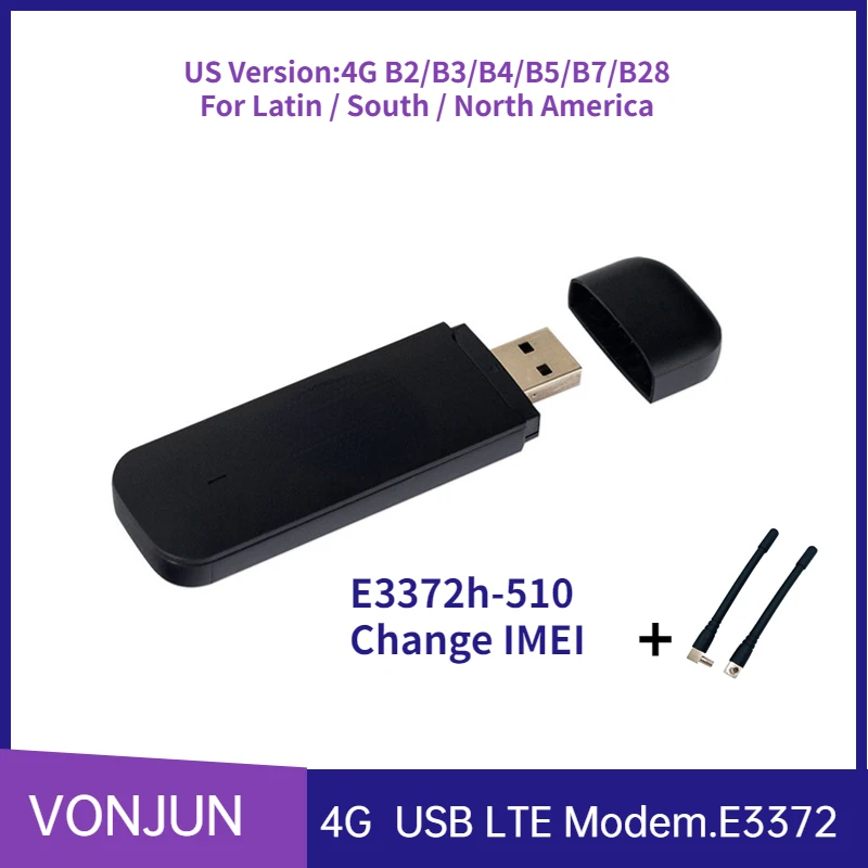 

Разблокированный телефон, модем 4G LTE, поддержка IMEI, модификация OEM E3372, USB-ключ для американской антенны Plus