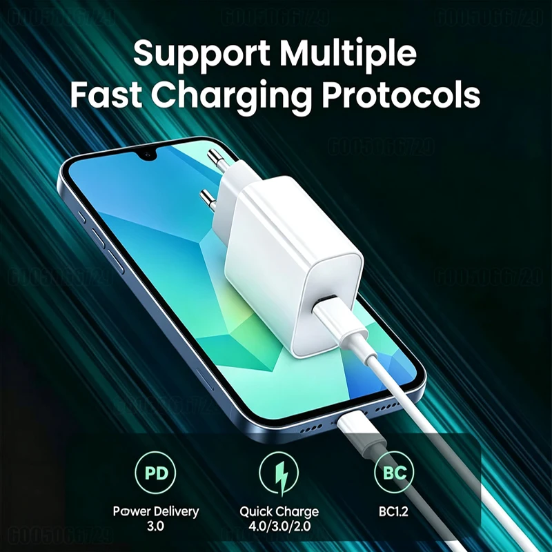 40W Fast Charger with USB-C Cable