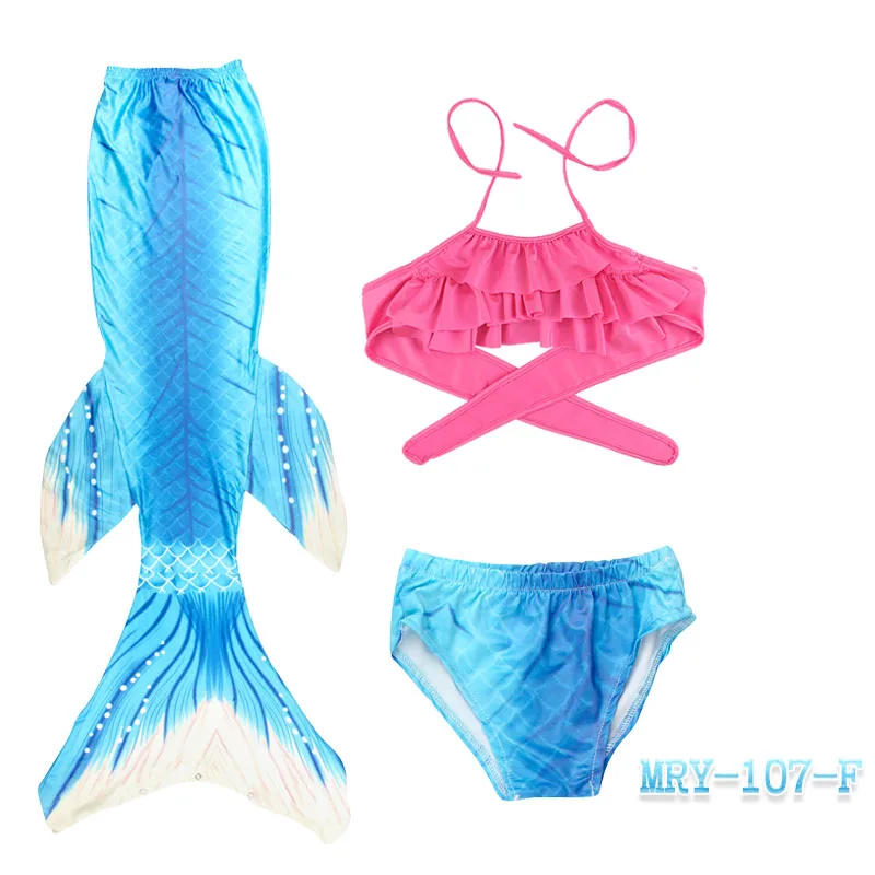 thumbnail image 1 of Conjunto de natación de sirena para niña, traje de baño de cola de sirena, disfraz de princesa Cosplay, regalo, 1 of 5