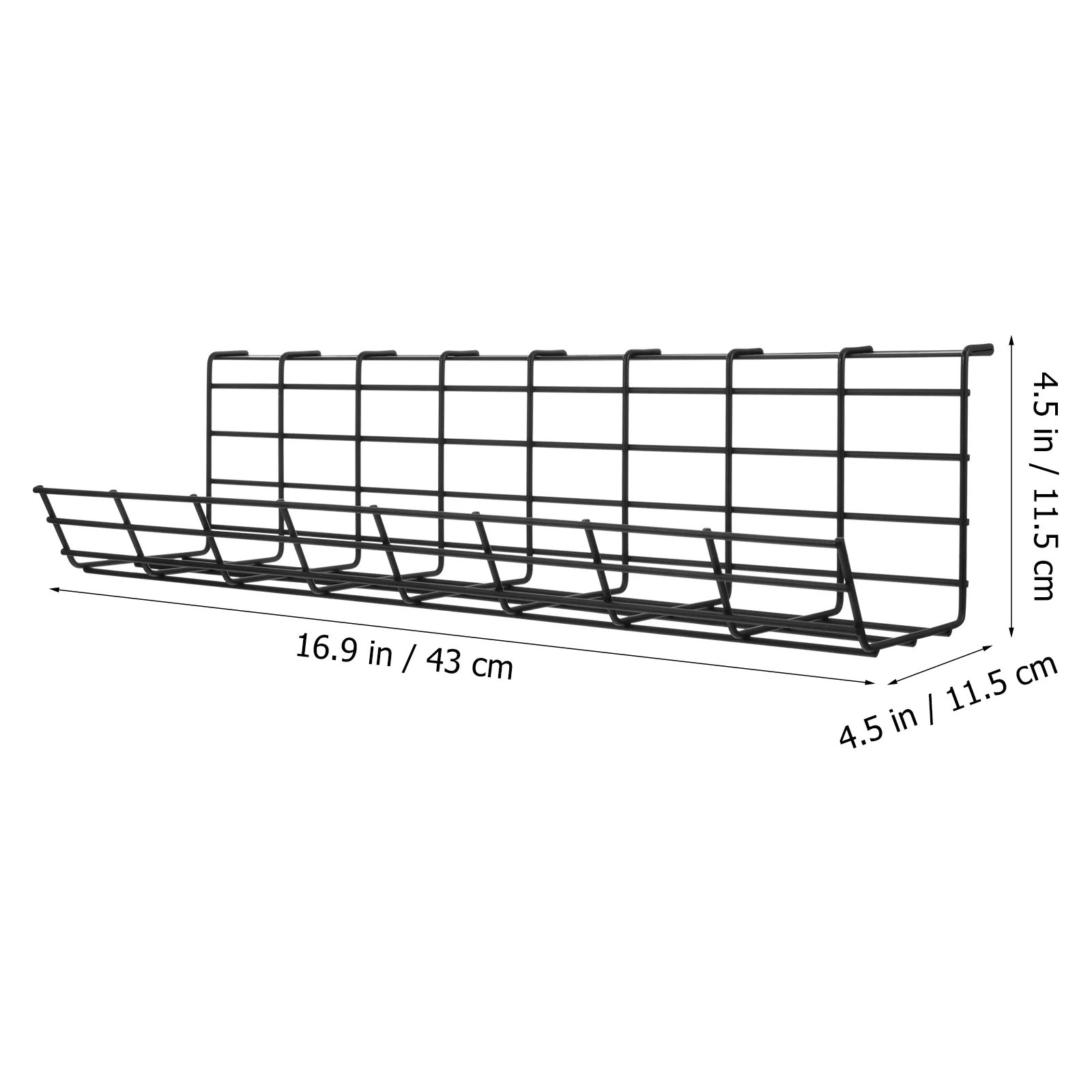 Étagère à câbles sous fil, panier de bureau T1, boîte d'évaluation