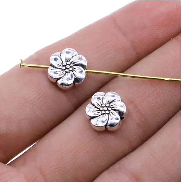 

15pcs 10mm Beads Charm Flower Beads For DIY Jewelry Making Jewelry Finding EF3809