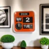 Fartech wall flip clock 32cm Large Auto Calendar Flip Clock Vintage Extra Large Luxury Wall Clock Retro Flip Clocks Wall Watches 5