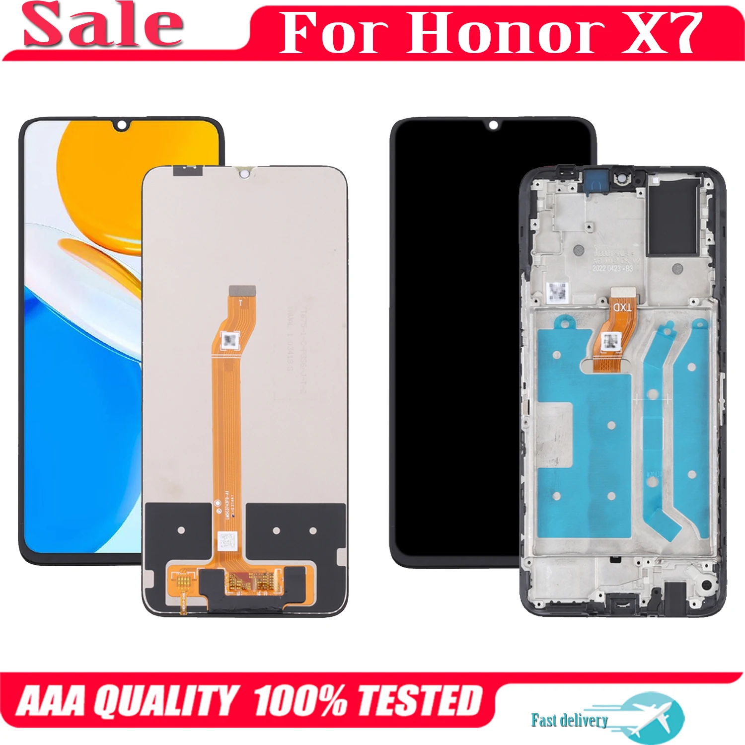 

Original For Huawei Honor X7 LCD HonorX7 CMA-LX2 CMA-LX1 CMA-LX3 Display Touch Screen Replacement With Frame Digitizer Assembly