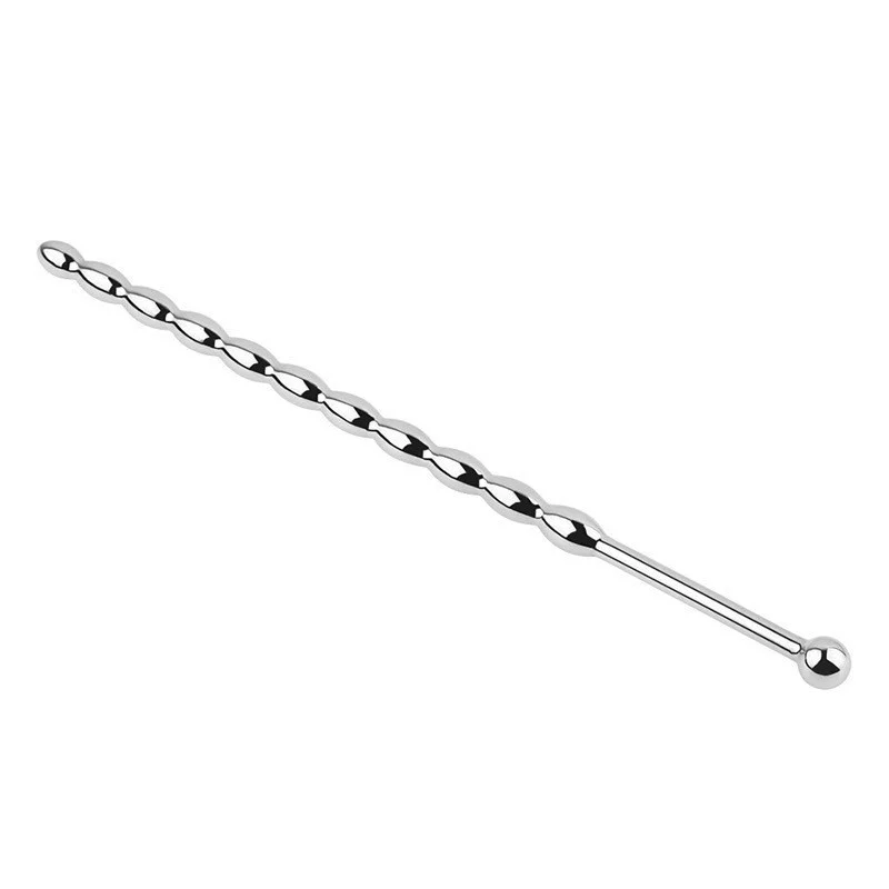 Penis Sex Toys Stainless Steel Penis Plug Metal Horse Eye Stimulation Urethral Sounding Beads Massage Wand 6/8 mm Masturbation