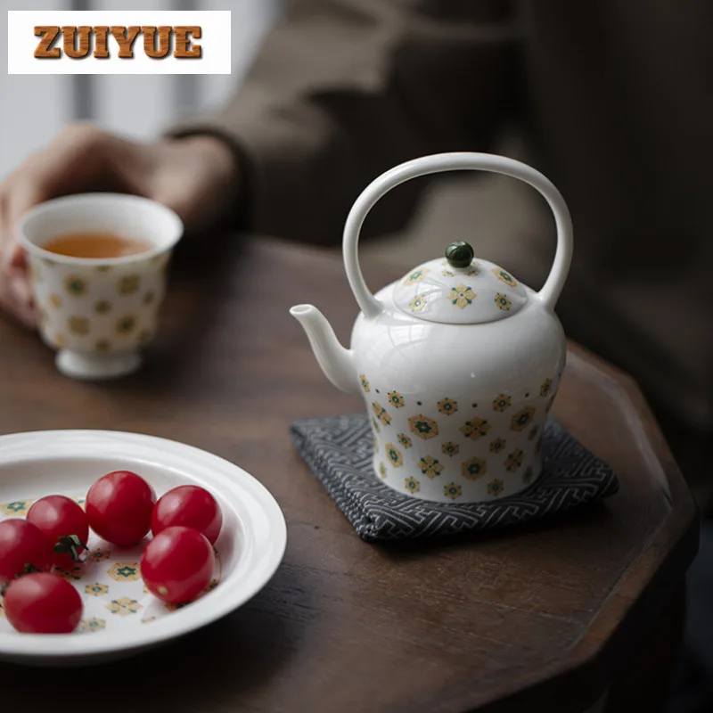 180ml Jade Clay Teapot with Infuser - Elegant Tea...