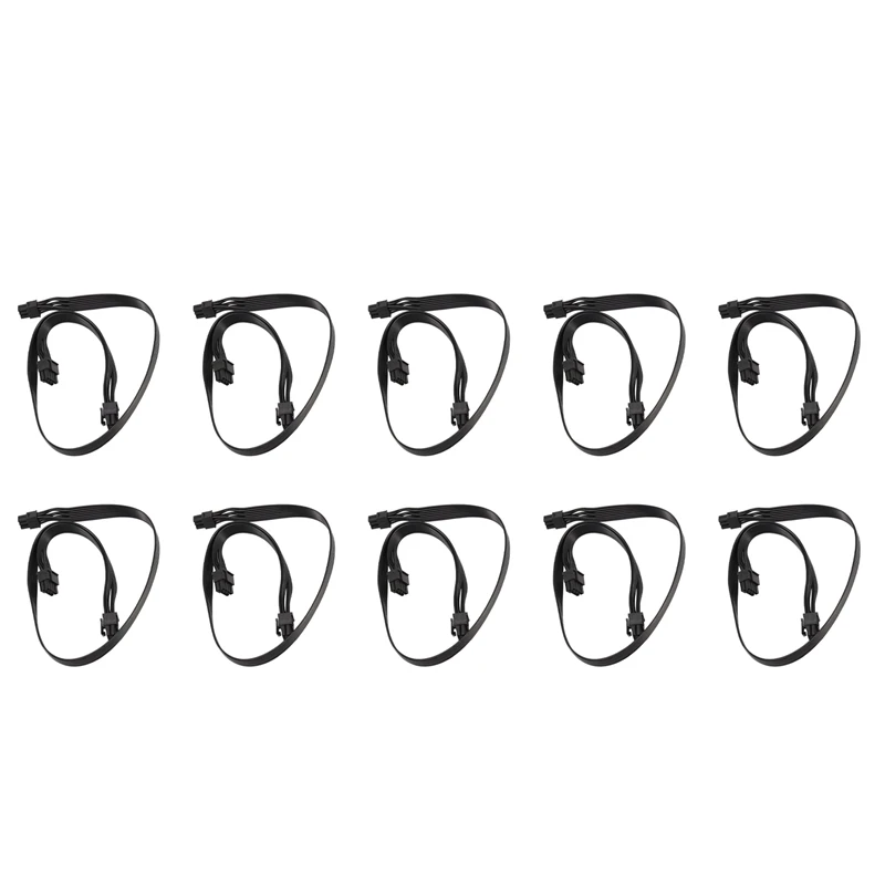 

10X PCI-E 6 Pin To 2 порта кабель питания 6 Pin To 8Pin для Cooler Master V Series V850 V700 V1000 модульный блок питания