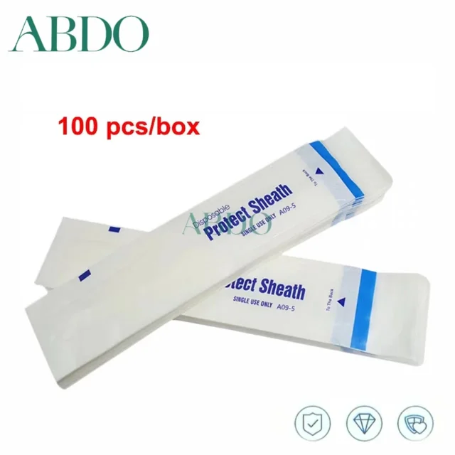 100pcs/box Dental Intraoral Camera Sheath Disposable Protective Cover Intraoral Camera Sleeves Oral Endoscope Sheath clinic