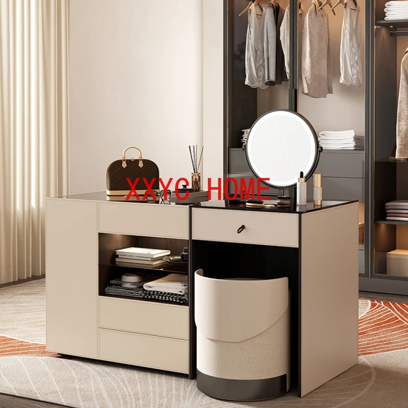 

Counter Integrated Bedroom and Household Light Luxury Double-Sided Storage Chest of Drawers