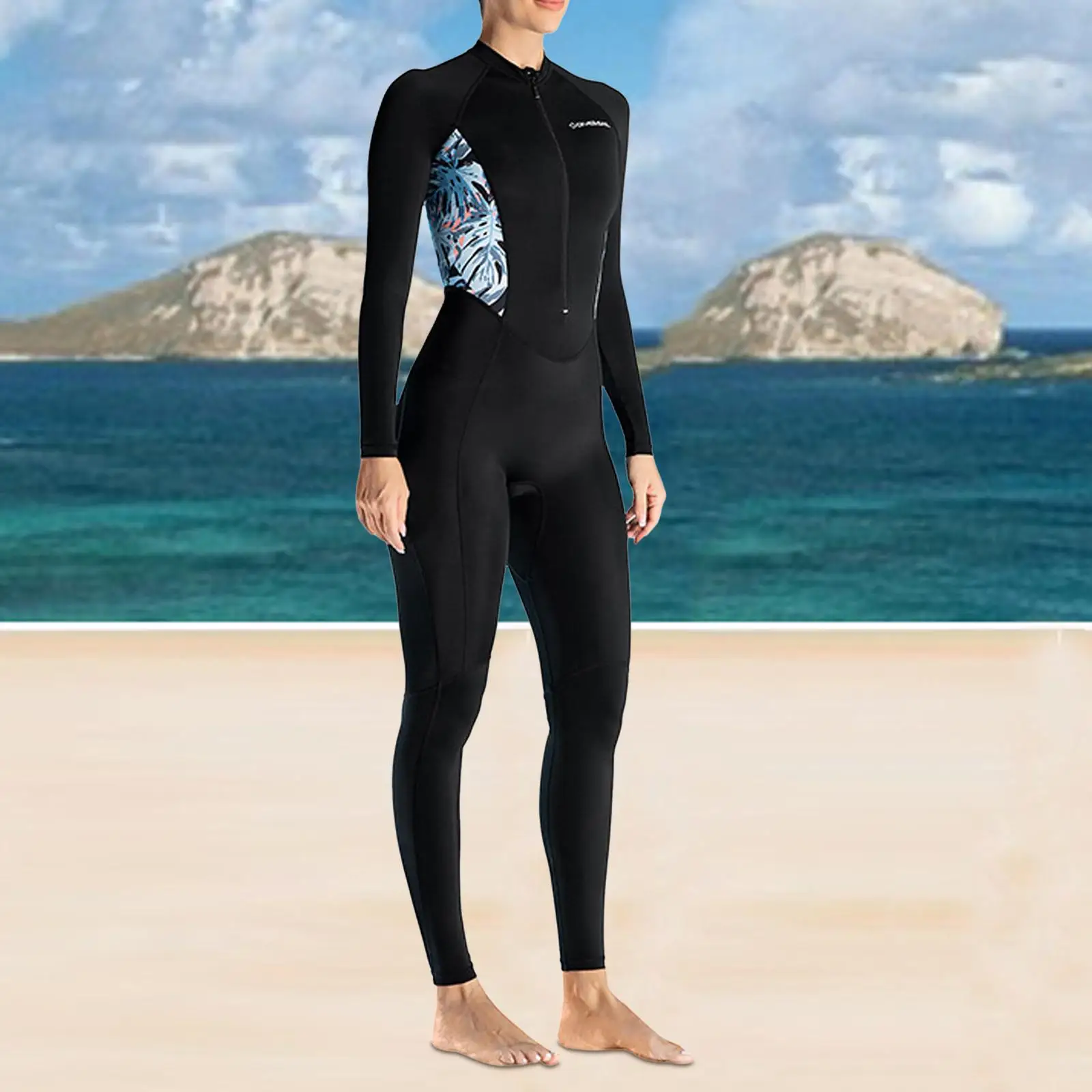 Women Wetsuit Full Body Thin Dive Suit for Surfing Underwater Summer Spring