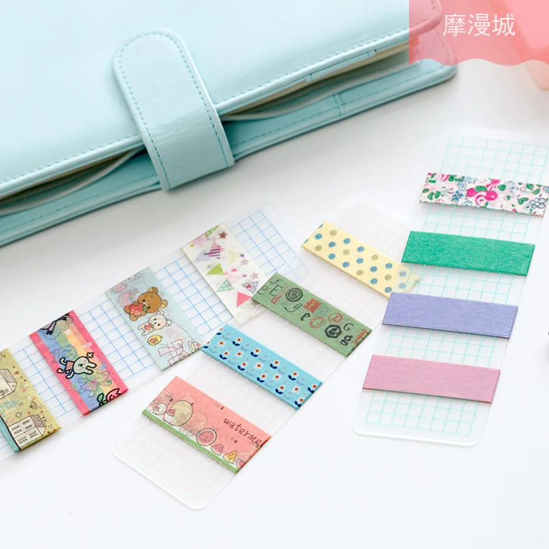 

20pcs Washi Tape Dispense Journal DIY Masking Tapes PVC Organizer Ruler Desk Organizer Accessories