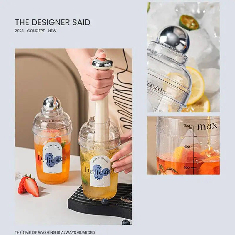 

Cocktail Shaker Mixer Bartender Kit Cobbler Boston Shaker Bars Set Tools Shaker Cup For Drinks And Hand-Squeezed Lemon Drink