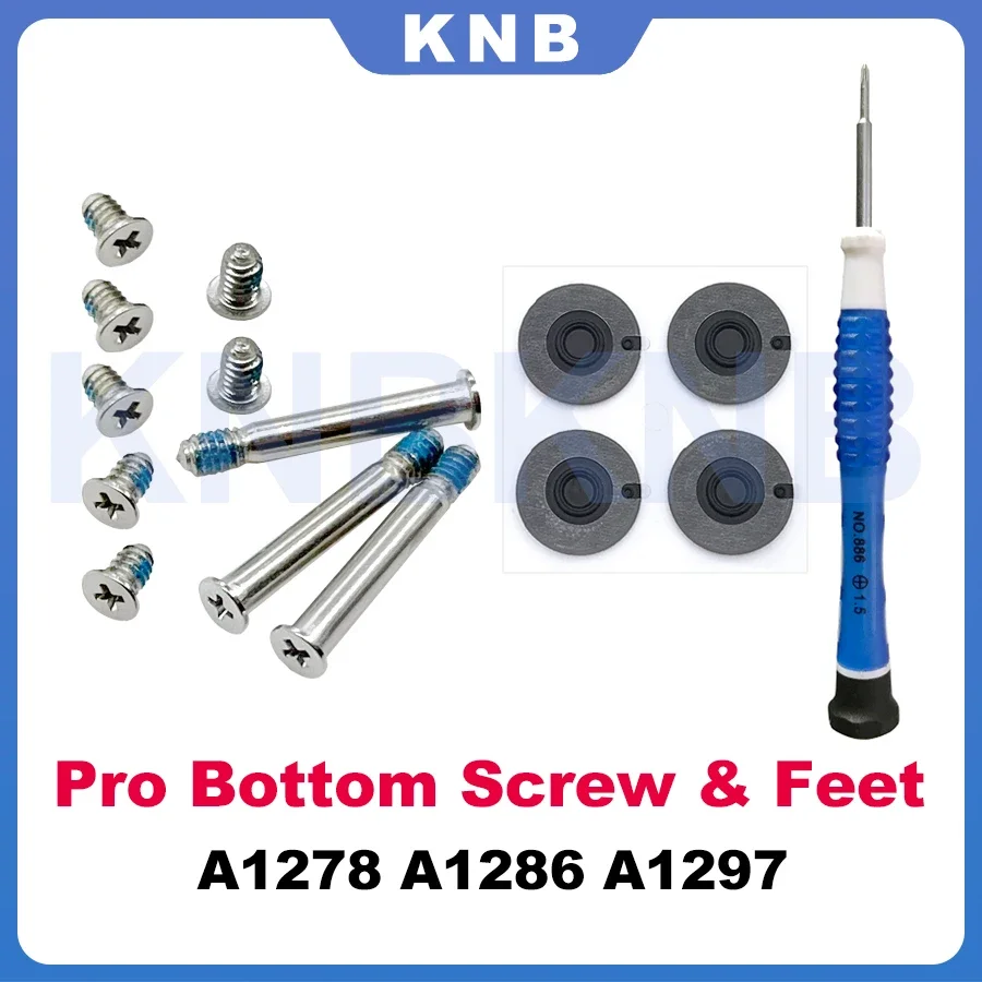 Laptop Rubber Feet Bottom Screw for Macbook Pro 13" 15" 17" A1278 A1286 A1297 2008 2009 2010 2011 2012 Year