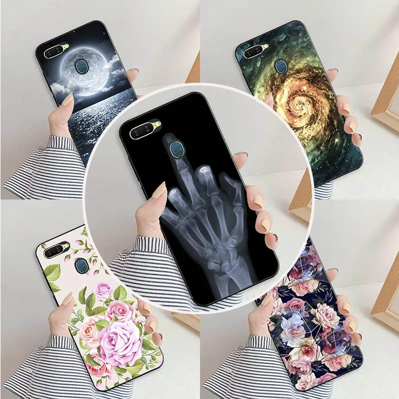 Custodia Per Telefono Per Oppo Ax7 A7 2018 A5S A12 6.2 Pollici Paraurti Silicone Lupo Tpu Cover Morbida Per Oppo A5S Cute Coque Animals Funda