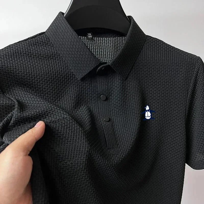Summer Men Cool Polo Shirt Short Sleeved Tops Polo T-shirt Shirt Men's Fashion Casual Golf Clothing polo shirt