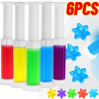 Flower Shaped Toilet Cleaner Gel Toilet Deodorant Gel Air Fresheners Aromatic Flower Detergent Bathroom Fragrance Cleaning Tool