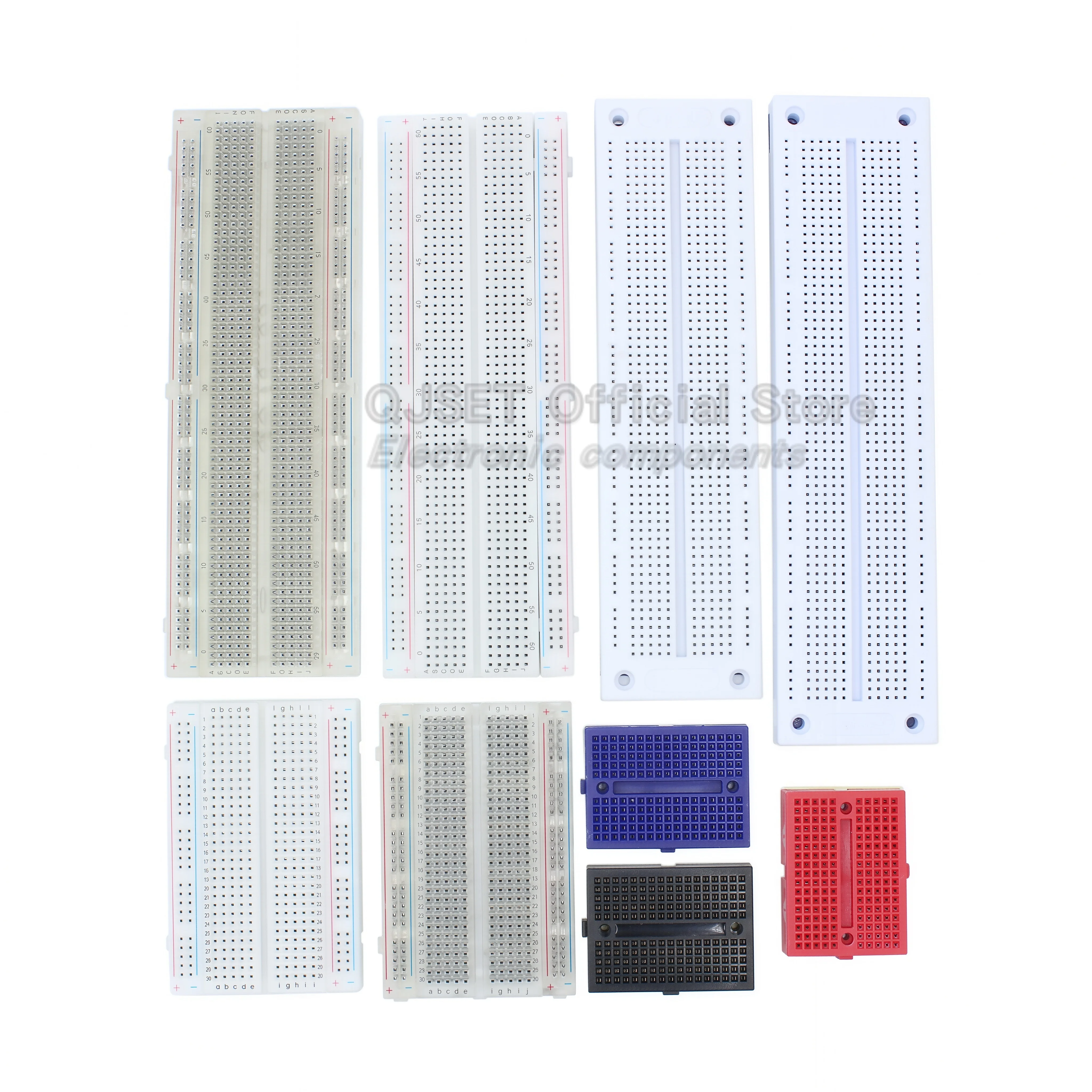 1pcs MB-102 MB102 브레드보드 400 830홀 솔더리스 PCB 브레드보드 테스트 개발 점퍼65핀 DIY 아두이노 실험실용 SYB-830