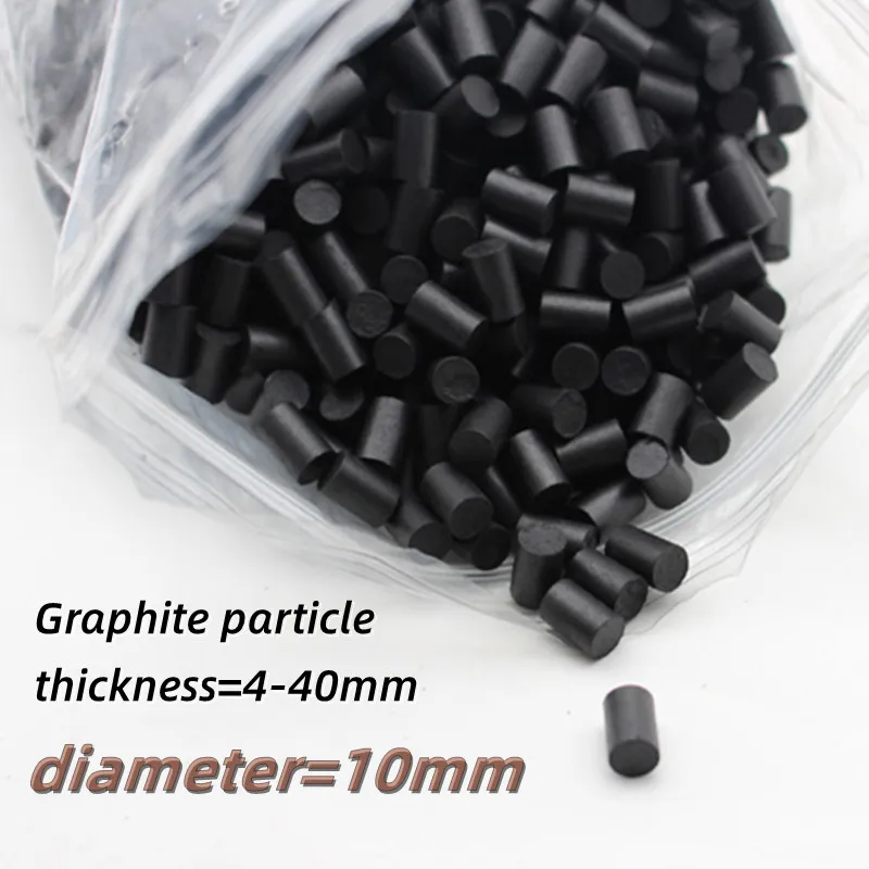 100PcsSolidGraphiteRodElectrodeGraphiteColumn10mmCarbonRod