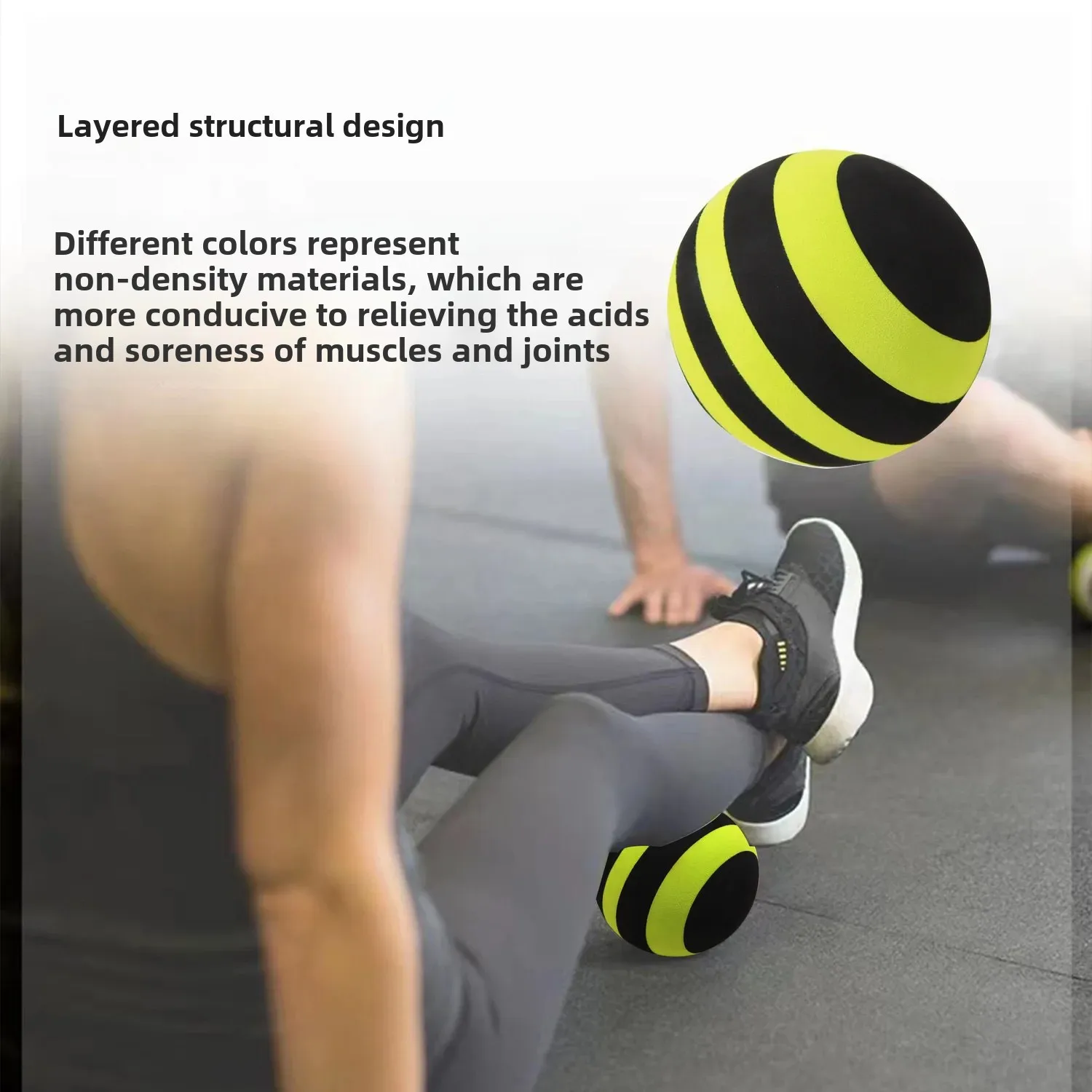 EVA Deep Tissue Massage Ball Yoga Foot Base Massage Relaxation Ball Back Fitness Roller Muscle Relaxation Fitness