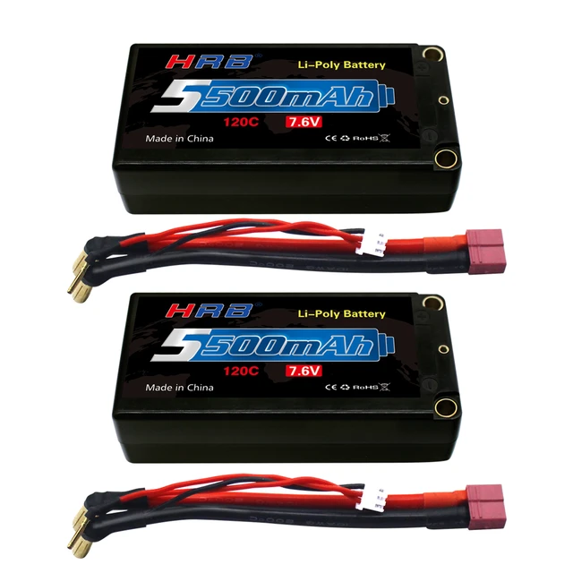 2PCS CNHL 2S Shorty Lipo Battery 7.4V 4900mAh 120C HardCase With Deans T  Plug For RC Drift Car Truck Tank Vehicle Truggy Buggy - AliExpress