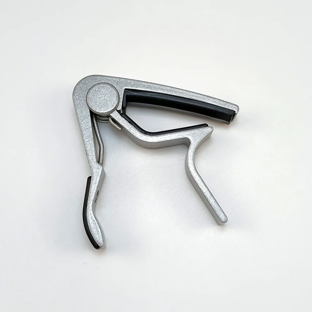 Gitarren-Kapodaster aus Aluminium und Metall, universelle Gitarrenklemme, Kapodasterklemme für verschiedene Arten von Saiteninstrumenten, Gitarrenzubehör – Detail 3