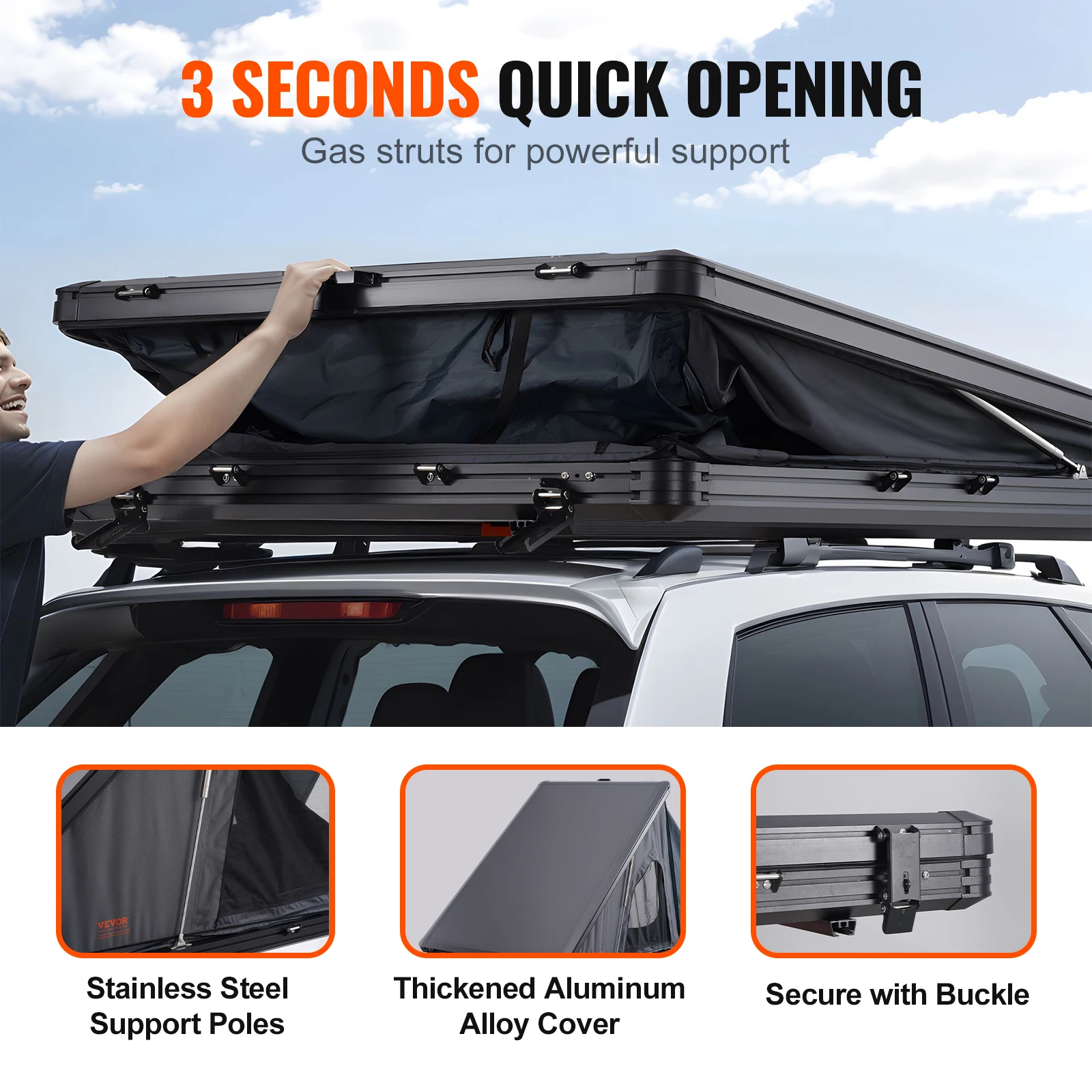 VEVOR Rooftop Tent 4