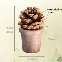 Natural Wood Aromatherapy Diffuser - Car Air Freshener & Home Decor Ornament (A)
