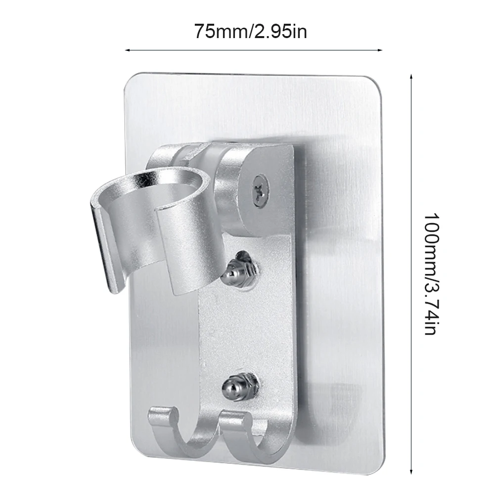 Description Picture 3 of itemAdjustable Hand Shower Holder Aluminum Punch Free Wall Mounted Shower Head Bathroom Seat Bracket