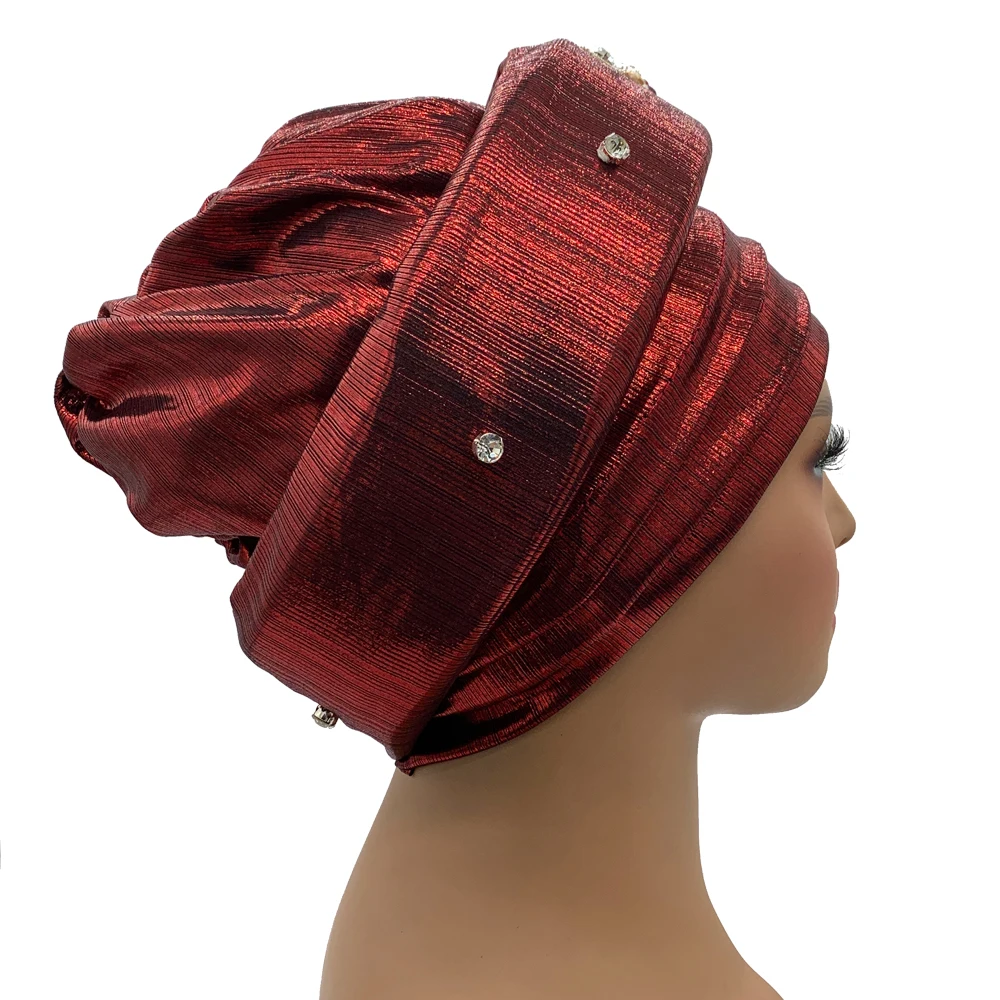 Turbante In Velluto Con Nappe Per Donne - Pre-Ted Copricapo Morbido, Fascia Elastica, Accessorio Moda Per Capelli, Taglia Unica