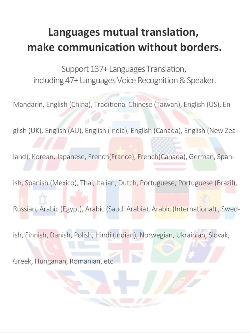 Smart Voice Translator 137 Multi Languages in Real Time Online Instant Off Line Translation AI Learning Conversion T10