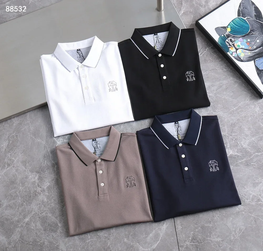 

2024 SIJITONGDA Shirt silk men 2024 summer new short sleeve breathable thin embroidery quality big size M-5XL