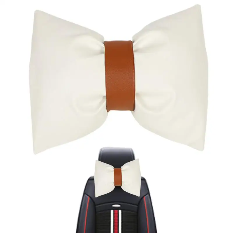 

Car Headrest Pillow Artificial Leather Automotive Comfort Neck Pillow Durable Summer Headrest Cushion For Car Interior Accessory