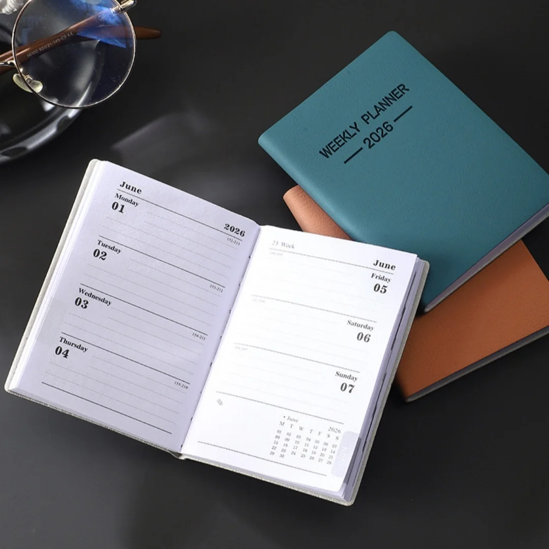Compact 2026 Weekly Planner: Mini Portable Pocket Notepad