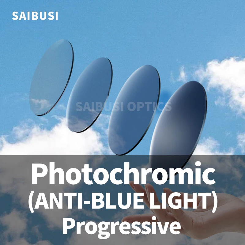 

1.56 1.61 1.67 1.74 Photochromic Prescription Resin Aspheric Glasses Lenses Anti-blue Progressive astigmatism Lens