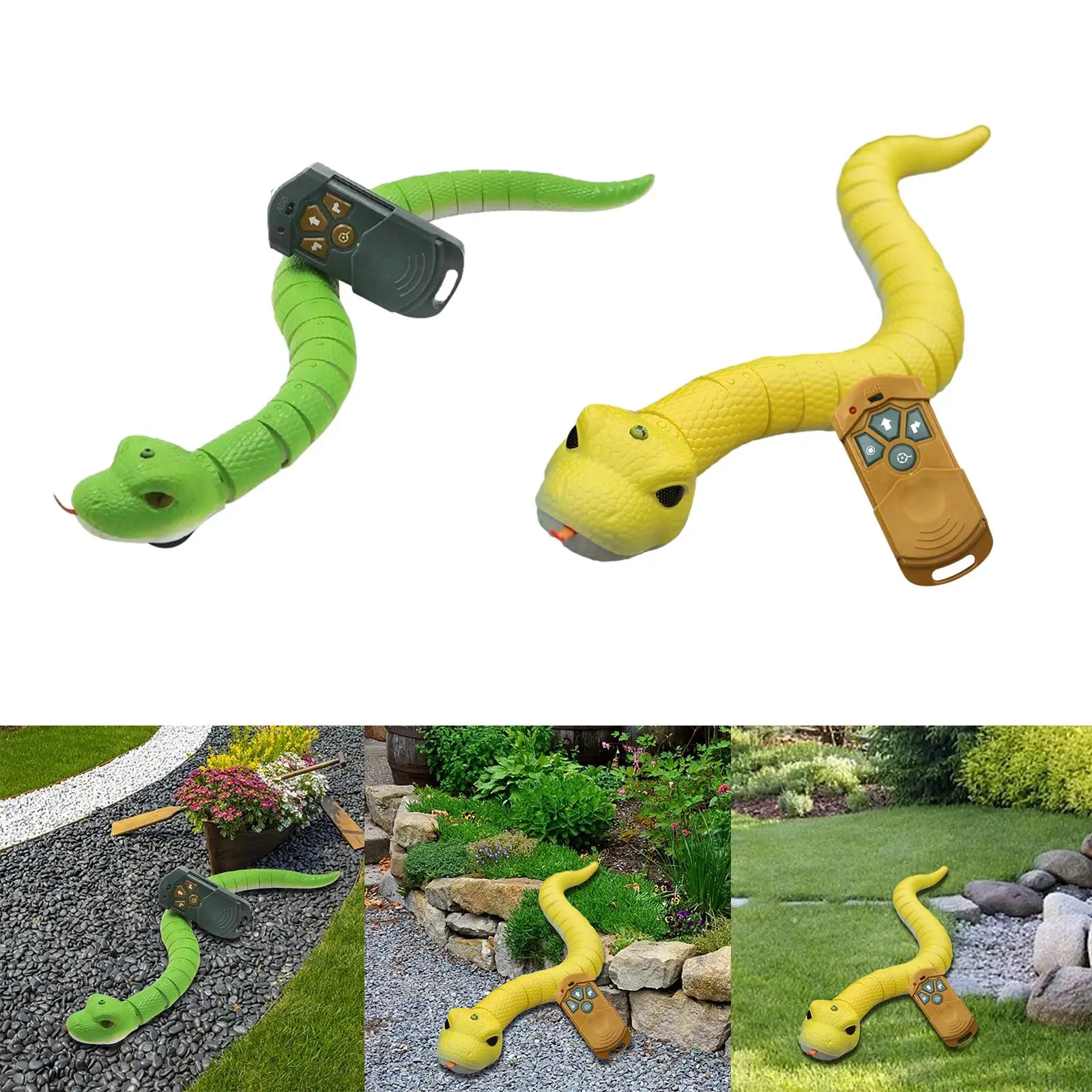 Remote Control Snake Toy Electric Fake Snake for Interactive 3